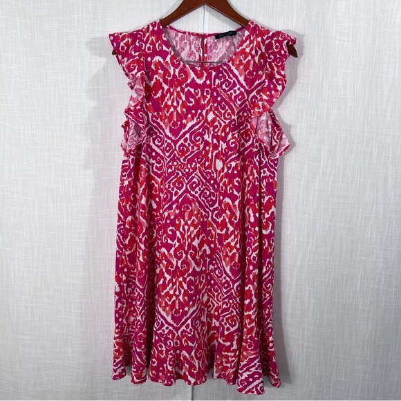 Tommy Hilfiger Ruffle Hem Mini Shift Dress Size 10 - Picture 4 of 16